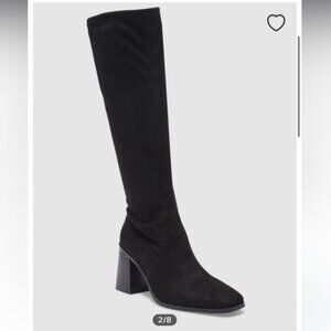 Like new, black suede knee high boots size 37 EU, 6.5 US , FOREVER NEW ,